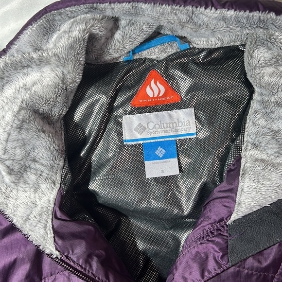 Columbia Omni Heat Jacket Small Purple Thumb Spots, Inner Pockets - Picture 5 of 8